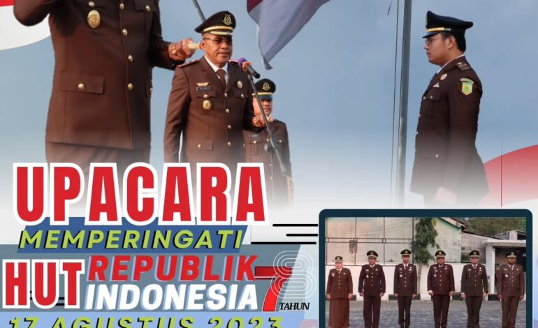  Kejaksaan Negeri Tulang Bawang Melaksanakan Upacara Memperingati HUT Republik Indonesia ke – 78 Tahun