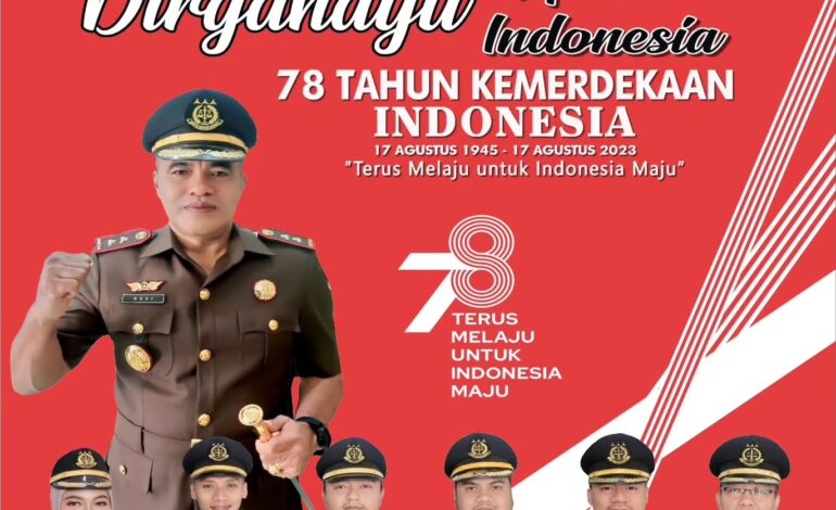  Kepala Kejaksaan Negeri Tulang Bawang Beserta Seluruh Jajaran Mengucapkan “ Dirgahayu Republik Indonesia ke – 78 Tahun ” 17 Agustus 1945 – 17 Agustus 2023
“ Terus Melaju Untuk Indonesia Maju ”

@kejaksaan.ri @kejatilampung
