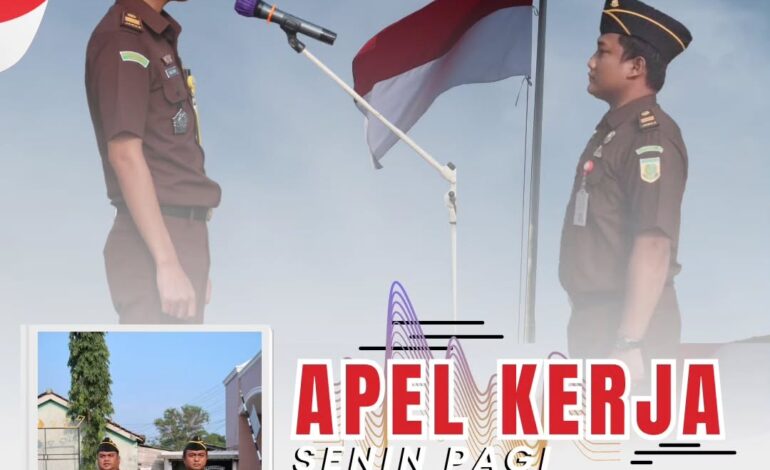  Kejaksaan Negeri Tulang Bawang melaksanakan Apel Rutin Senin pagi disertai Pembacaan Core Value Dan Employer Branding ASN