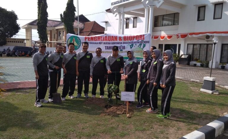  Penghijauan dan Biopori dalam rangka Hari Bhakti Adhyaksa ke-58 tahun 2018