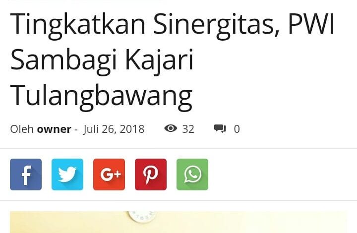  Audiensi Pengurus Persatuan Wartawan Indonesia (PWI) Tulang Bawang dengan Kepala Kejaksaan Negeri Tulang Bawang di Kantor Kejaksaan Negeri Tulang Bawang