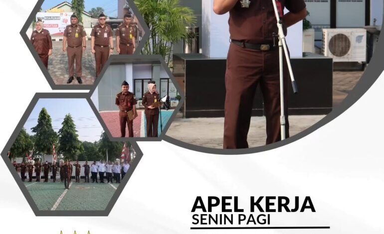  Kejaksaan Negeri Tulang Bawang melaksanakan Apel Rutin Senin pagi disertai Pembacaan Core Value Dan Employer Branding ASN