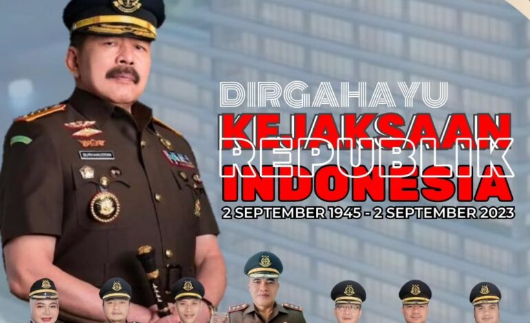  Kepala Kejaksaan Negeri Tulang Bawang Beserta Seluruh Jajaran Mengucapkan “Dirgahayu Kejaksaan Republik Indonesia ke – 78 ”2 September 1945 – 2 September 2023. “ Kejaksaan Republik Indonesia yang Lebih Humanis dan dipercaya Masyarakat ”

@kejaksaan.ri
@kejatilampung