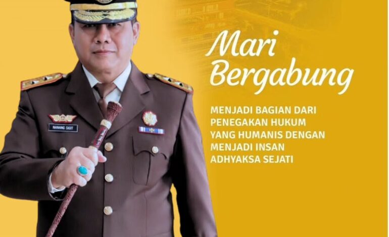  Saatnya bagi kalian yang berminat untuk menjadi bagian dari penegakan hukum humanis dibawah Jaksa Agung RI