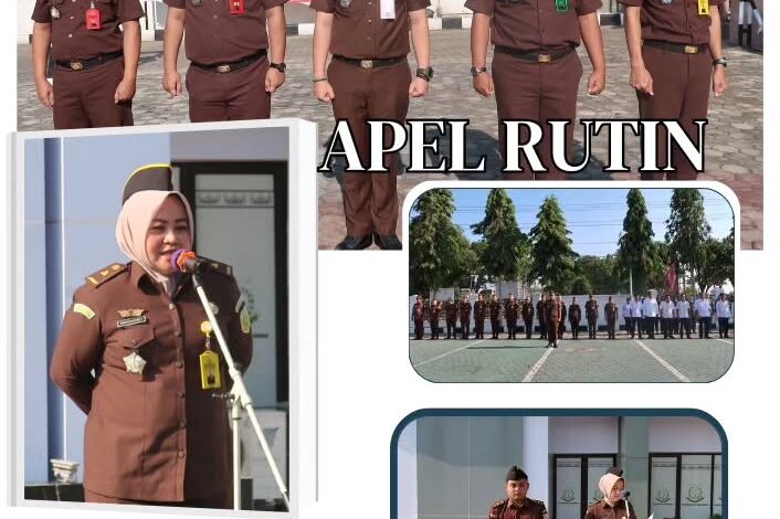  Kejaksaan Negeri Tulang Bawang melaksanakan Apel Rutin Senin Pagi Disertai Pembacaan Core Value Dan Employer Branding ASN