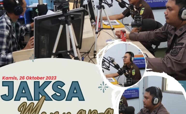  Kejaksaan Negeri Tulang Bawang melakukan Kegiatan Jaksa Menyapa di BAS Radio 103,3 FM Kabupaten Tulang Bawang