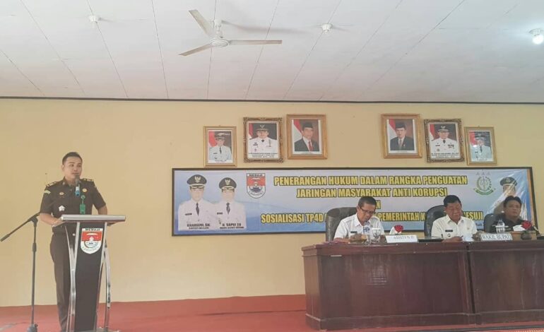  Penerangan Hukum dalam Rangka Penguatan Jaringan Masyarakat Anti Korupsi dan Sosialisasi TP4D di Lingkungan Pemerintahan Daerah Kab