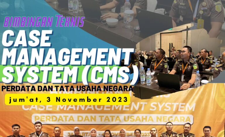  Kejaksaan Negeri Tulang Bawang Mengikuti Bimbingan Teknis Case Management System (CMS) Perdata dan Tata Usaha Negara