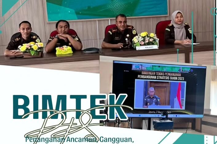  Kejaksaan Negeri Tulang Bawang Mengikuti Video Conference (Vicon) Bimbingan Teknis PPS “  Penanganan Ancaman, Gangguan, Hambatan Dan Tantangan (AGHT) Dalam Pengamanan Pembangunan Strategis ”