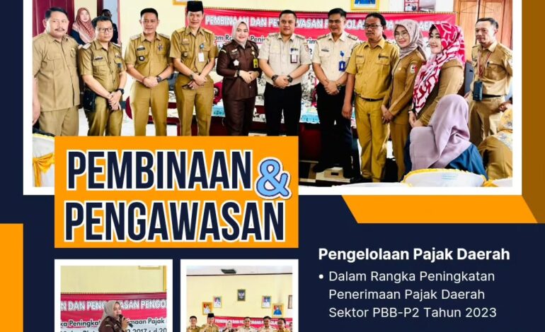  Kejaksaan Negeri Tulang Bawang Menghadiri kegiatan Pembinaan dan Pengawasan Pengelolaan Pajak Daerah Dalam Rangka “ Peningkatan Penerimaan Pajak Daerah Sektor PBB-P2 di 15 Kecamatan Kabupaten Tulang Bawang Tahun 2023