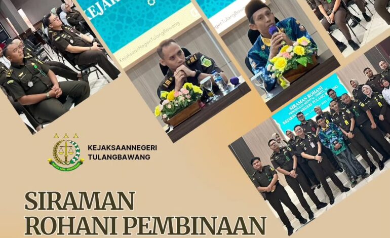  Kejaksaan Negeri Tulang Bawang melakukan kegiatan “Siraman Rohani Pembinaan Mental Spiritual”