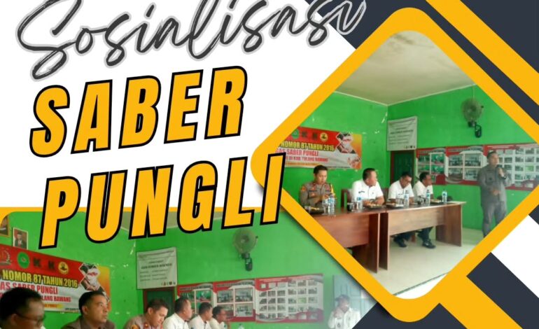  Kejaksaan Negeri Tulang Bawang melakukan kegiatan  Sosialisasi Peraturan Presiden Nomor 87 Tahun 2016 Tentang Satgas Saber Pungli terhadap Aparatur Kampung di Kabupaten Tulang Bawang