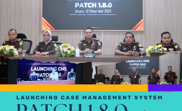  Kejaksaan Negeri Tulang Bawang Mengikuti Video Conference (Vicon) Launching Case Management System (CMS) Patch 1