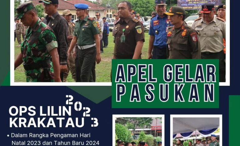  Kejaksaan Negeri Tulang Bawang mengikuti Giat Apel Gelar Pasukan Ops Lilin Krakatau Tahun 2023 dalam rangka Pengamanan Natal Tahun 2023 dan Tahun Baru 2024