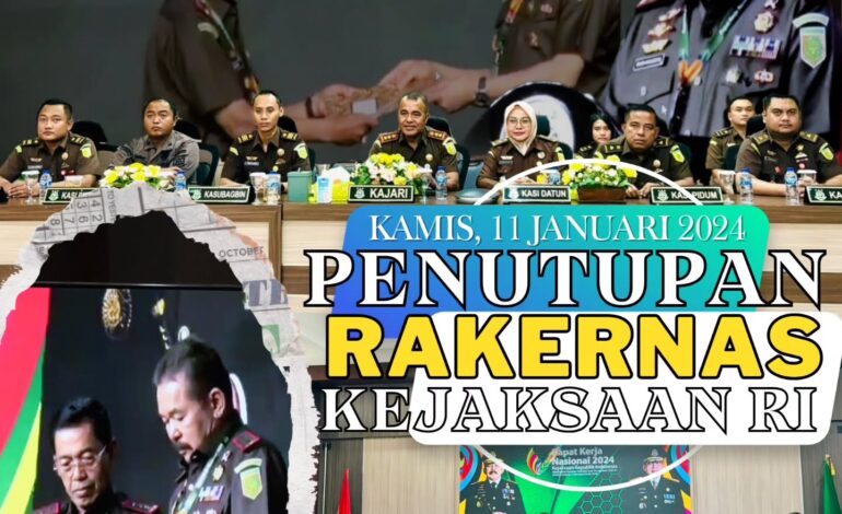  Kejaksaan Negeri Tulang Bawang mengikuti Video Conference (Vicon) Penutupan Rapat Kerja Nasional Kejaksaan Republik Indonesia Tahun 2024