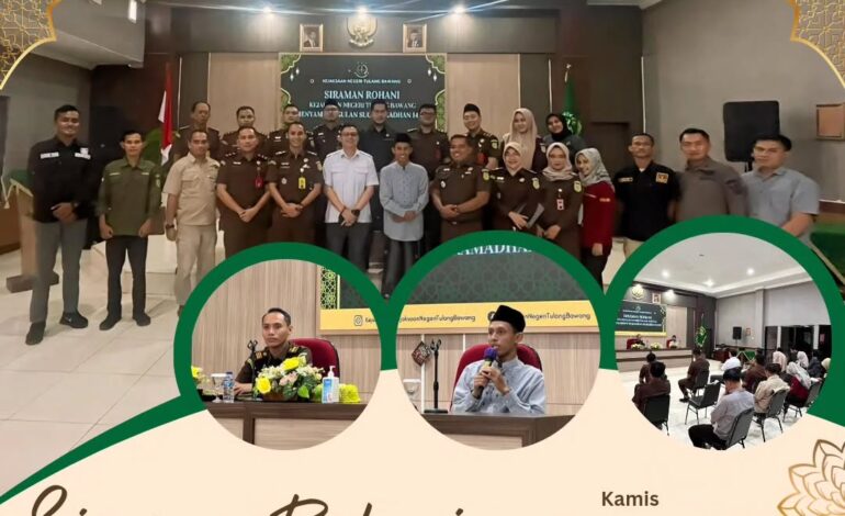  Kejaksaan Negeri Tulang Bawang Kegiatan Siraman Rohani dalam Rangka Menyambut Bulan Suci Ramadhan 1445H