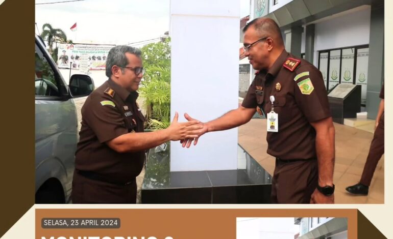  Kejaksaan Negeri Tulang Bawang menerima Kunjungan Asisten Pidana Umum Kejaksaan Tinggi Lampung dalam pelaksanaan Monitoring dan Supervisi Kerja di Kejaksaan Negeri Tulang Bawang
