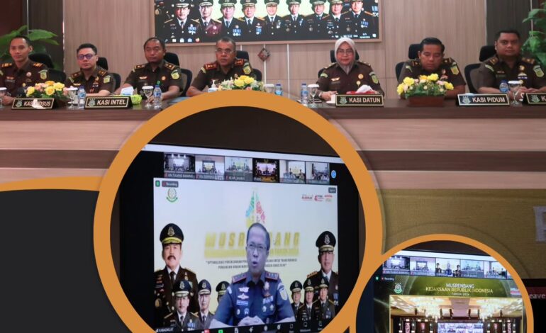  Kejaksaan Negeri Tulang Bawang mengikuti Video Conference (Vicon) Hari Penutupan Musrenbang Kejaksaan Republik Indonesia Tahun 2024