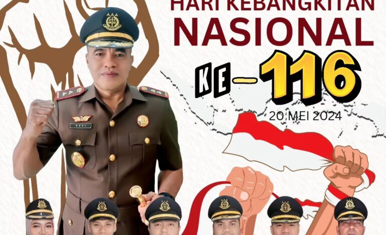  Kepala Kejaksaan Negeri Tulang Bawang Beserta Seluruh Jajaran Kejaksaan Negeri Tulang Bawang Mengucapkan “ Selamat Memperingati Hari Kebangkitan Nasional ”20 Mei 2024
Bangkit Untuk Indonesia Emas

@kejaksaan.ri @kejatilampung