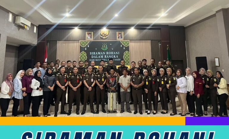  Kejaksaan Negeri Tulang Bawang melaksanakan Kegiatan Siraman Rohani dalam rangka Hari Raya Idul Adha 1445 H