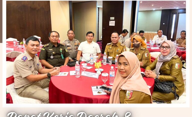  Kejaksaan Negeri Tulang Bawang Mengikuti giat Rapat Kerja Daerah & Sosialisasi Tahun 2024 “Unit Pemberantasan Pungli Provinsi Lampung”