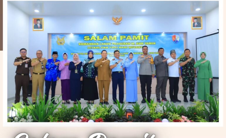  Kejaksaan Negeri Tulang Bawang Menghadiri Acara Perpisahan ( Salam Pamit ) Komandan Lanud Pangeran M