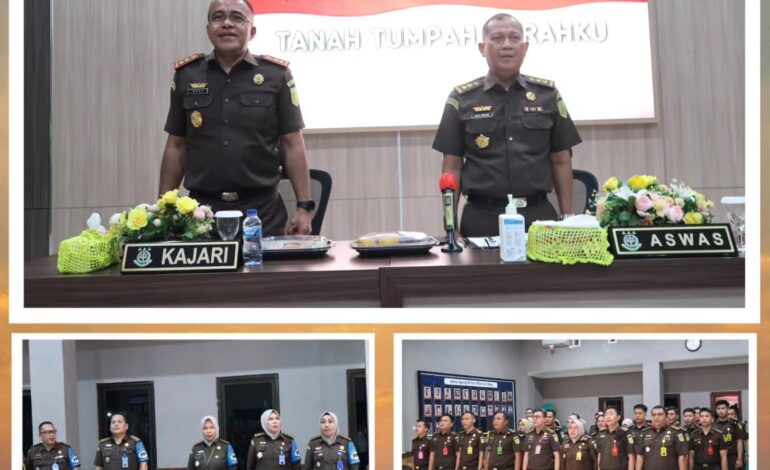  Kejaksaan Negeri Tulang Bawang menerima Inspeksi Umum Pengawasan dan Pengarahan oleh Asisten Pengawasan Kejaksaan Tinggi Lampung Tahun 2024