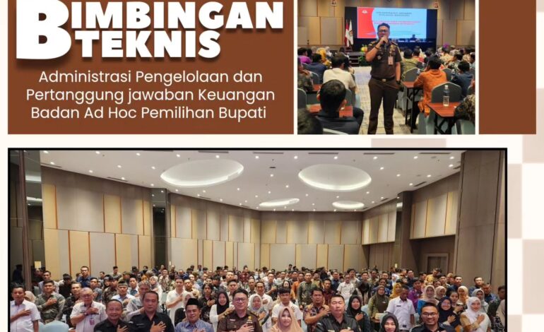  Kejaksaan Negeri Tulang Bawang Mengikuti kegiatan Bimbingan Teknis Administrasi Pengelolaan dan Pertanggungjawaban Keuangan Badan Ad Hoc Pemilihan Bupati dan Wakil Bupati Tahun 2024 di Lingkungan KPU Kabupaten Tulang Bawang