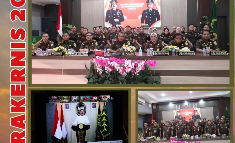  Kejaksaan Negeri Tulang Bawang mengikuti Vicon Pembukaan Rapat Kerja Teknis (Rakernis) Kejaksaan Republik Indonesia Tahun 2024