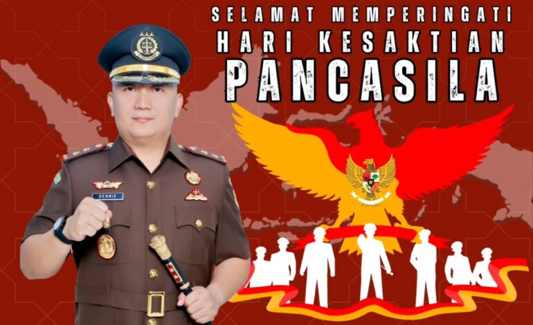 Kepala Kejaksaan Negeri Tulang Bawang Dennie Sagita, S.H., M.H Beserta Seluruh Jajaran Mengucapkan “ Selamat Memperingati Hari Kesaktian Pancasila ”1 Oktober 2024 Bersama Pancasila Kita Wujudkan Indonesia Emas. 

@kejaksaan.ri @kejatilampung