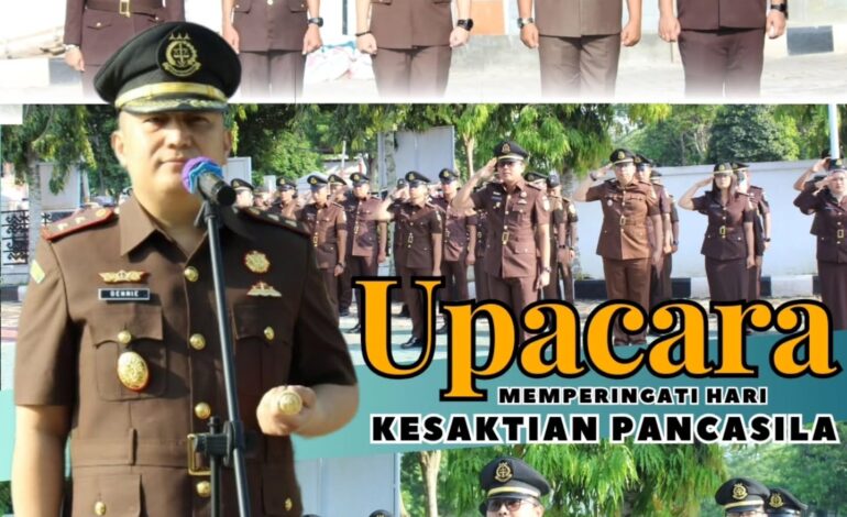  Kejaksaan Negeri Tulang Bawang melaksanakan Upacara Memperingati Hari Kesaktian Pancasila dengan Tema “Bersama Pancasila Kita Wujudkan Indonesia Emas”