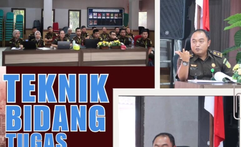  selaku Kasi Intelijen Kejaksaan Negeri Tulang Bawang menjadi pembimbing pada Kegiatan Pelaksanaan Penguatan Kompetensi Teknik Bidang Tugas (PKTBT) Bidang JAMPIDMIL Tentang Tugas dan Fungs Jaksa Agung Muda Pidana Militeri Serta Administrasi JAMPIDMIL