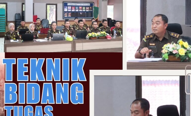  selaku Kasi Intelijen Kejaksaan Negeri Tulang Bawang menjadi pembimbing pada Kegiatan Pelaksanaan Penguatan Kompetensi Teknik Bidang Tugas (PKTBT) Bidang Pidsus Tentang Tugas dan Fungsi Serta Administrasi Perkara Pidana Khusus