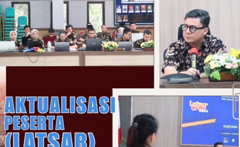  selaku Kasi Pidsus Kejaksaan Negeri Tulang Bawang menjadi Mentor Bimbingan Aktualisasi Pelatihan Dasar (Latsar) Calon Pegawai Negeri Sipil (CPNS) Kejaksaan Republik Indonesia Tahun 2024