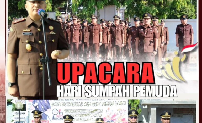  Kejaksaan Negeri Tulang Bawang melaksanakan Upacara memperingati Hari Sumpah Pemuda dengan tema “Maju Bersama Indonesia Raya”
