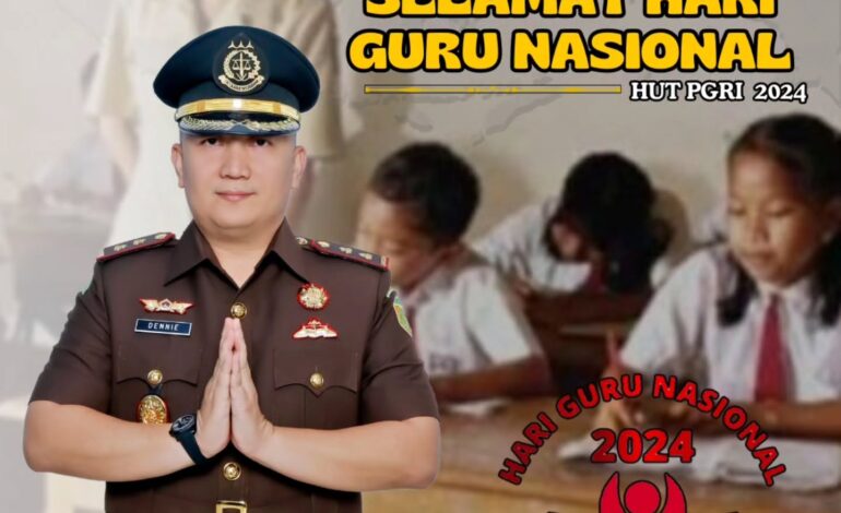  Kepala Kejaksaan Negeri Tulang Bawang, Dennie Sagita, S.H., M.H. beserta Seluruh Jajaran Kejaksaan Negeri Tulang Bawang mengucapkan “Selamat Hari Guru Nasional”25 November 2024 Guru Hebat, Indonesia Kuat. 

@kejaksaan.ri @kejatilampung