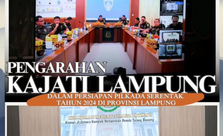  Kejaksaan Negeri Tulang Bawang mengikuti Vicon Pengarahan Kepala Kejaksaan Tinggi Lampung dalam Kesiapan Posko Pemilu dalam pemungutan Suara Pilkada tahun 2024 pada Tanggal 27 November 2024