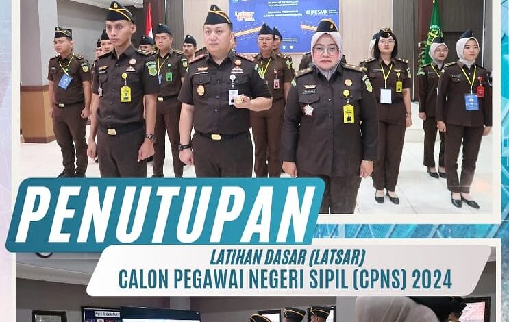  selaku Kepala Kejaksaan Negeri Tulang bersama Kasubag Bin Serta Kasi Datun Mengikuti Penutupan Latsar Calon Pegawai Negeri Sipil (CPNS) Tahun 2024 Kejaksaan Negeri Tulang Bawang