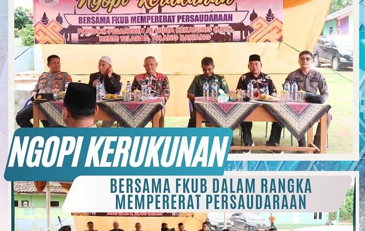  Kejaksaan Negeri Tulang Bawang Mengikuti Kegiatan Ngopi Kerukunan Besam FKUB Kabupaten Tulang Bawang yang dihadiri oleh Galan Amir, S