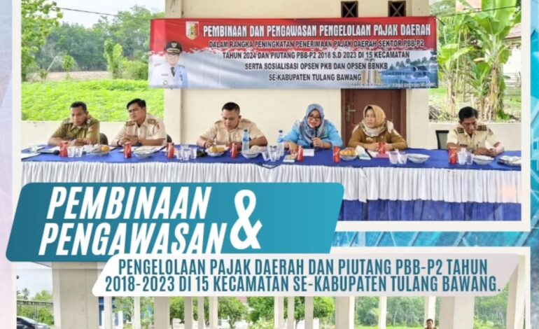  selaku Kasi Datun Kejaksaan Negeri Tulang Bawang Menghadiri Kegiatan Pembinaan dan Pengawasan Pengelolaan Pajak Daerah Dalam Rangka Peningkatan Pendapatan Pajak Daerah Sektor PBB-P2 Tahun 2024 dan Piutang PBB-P2 Tahun 2018-2023 di 15 Kecamatan Se-Kabupaten Tulang Bawang