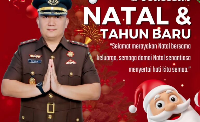  Kepala Kejaksaan Negeri Tulang Bawang, Dennie Sagita, S.H., M.H. beserta Seluruh Jajaran Kejaksaan Negeri Tulang Bawang mengucapkan “Selamat Hari Natal 2024 & Tahun Baru 2025”

@kejaksaan.ri @kejatilampung @jaksapedia