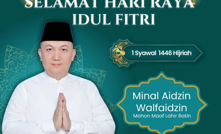  Kepala Kejaksaan Negeri Tulang Bawang, Dennie Sagita, S.H., M.H. beserta Seluruh Jajaran Kejaksaan Negeri Tulang Bawang mengucapkan “Selamat HarI Raya Idul Fitri 1 Syawal 1446 H”
~ Minal Aidzin Walfaidzin, Mohon Maaf Lahir dan Batin 🙏