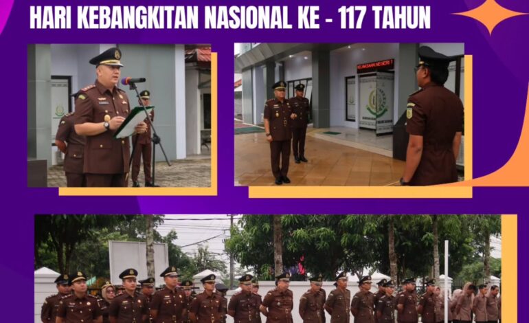  Kejaksaan Negeri Tulang Bawang melaksanakan Upacara Memperingati Hari Kebangkitan Nasional  Ke – 117 Tahun dengan Tema “Bangkit Bersama Wujudkan Indonesia Kuat”