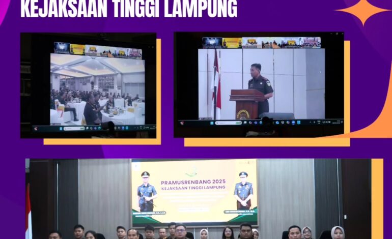  Kejaksaan Negeri Tulang Bawang mengikuti Vicon Musrenbang 2025 Kejaksaan Tinggi Lampung denga Tema “ Perencanaan dan Penganggaran Berbasis Asta Cita menuju Kejaksaan yang Berkeadilan, Humanis, Akuntabel, Transparan dan Modern”