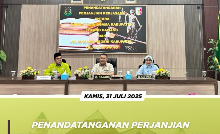  Kementerian Agama Kabupaten Tulang Bawang🤝 Kejaksaan Negeri Tulang Bawang