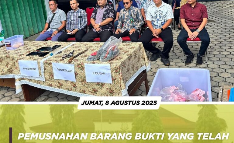  KEJARI TULANG BAWANG MUSNAHKAN BARANG BUKTI BERDASARKAN PUTUSAN PENGADILAN ⚖️🔥