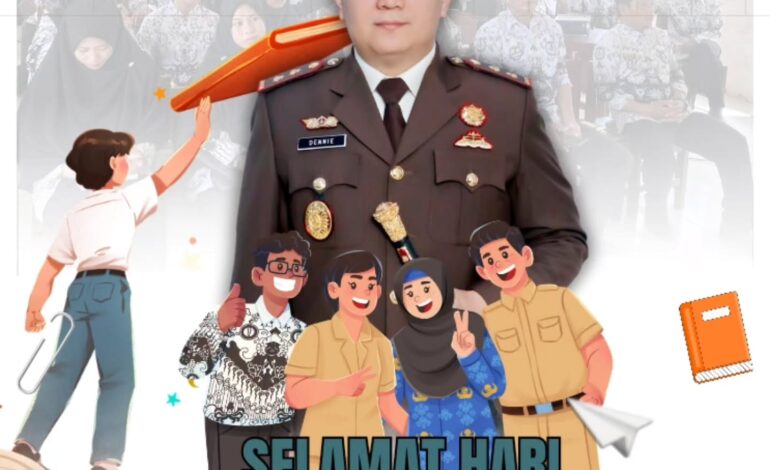  Kepala Kejaksaan Negeri Tulang Bawang, Dennie Sagita, S.H., M.H., beserta jajaran mengucapkan “Selamat Memperingati Hari Guru Nasional” 25 November 2025

@kejaksaan.ri @kejatilampung