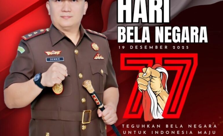  Kepala Kejaksaan Negeri Tulang Bawang Dennie Sagita, S.H,. M.H. Beserta Jajaran mengucapkan “Selamat Memperingati Hari Bela Negara” 19 Desember 2025

– Teguhkan Bela Negara Untuk Indonesia Maju

@kejaksaan.ri @kejatilampung