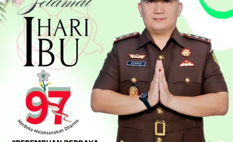  Kepala Kejaksaan Negeri Tulang Bawang Dennie Sagita, S.H,. M.H. Beserta Jajaran mengucapkan “Selamat Memperingati Hari Ibu” 22 Desember 2025

– Perempuan Berdaya dan Berkarya Menuju Indonesia Maju 2045

@kejaksaan.ri @kejatilampung