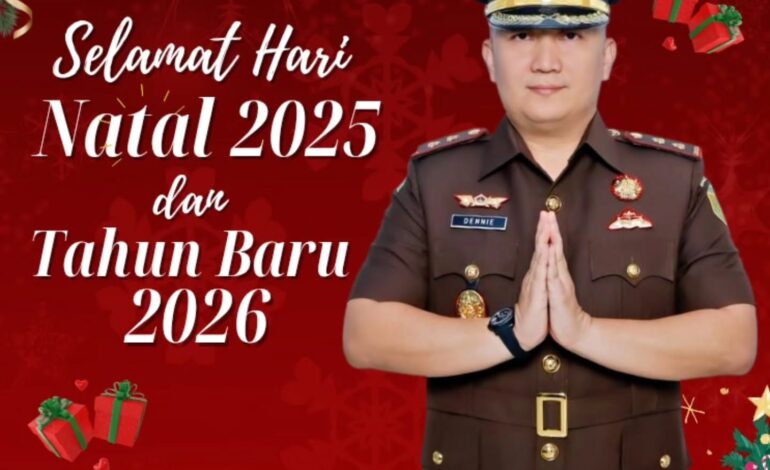  Kepala Kejaksaan Negeri Tulang Bawang Dennie Sagita, S.H,. M.H. Beserta Jajaran mengucapkan “Selamat Hari Raya Natal 2025 dan Tahun Baru 2026”

– Semoga momen Natal ini membawa kedamaian, kesehatan, dan kebahagiaan bagi kita semua. 

@kejaksaan.ri @kejatilampung